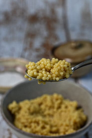 Comforting and Classic Pastina on a spoon